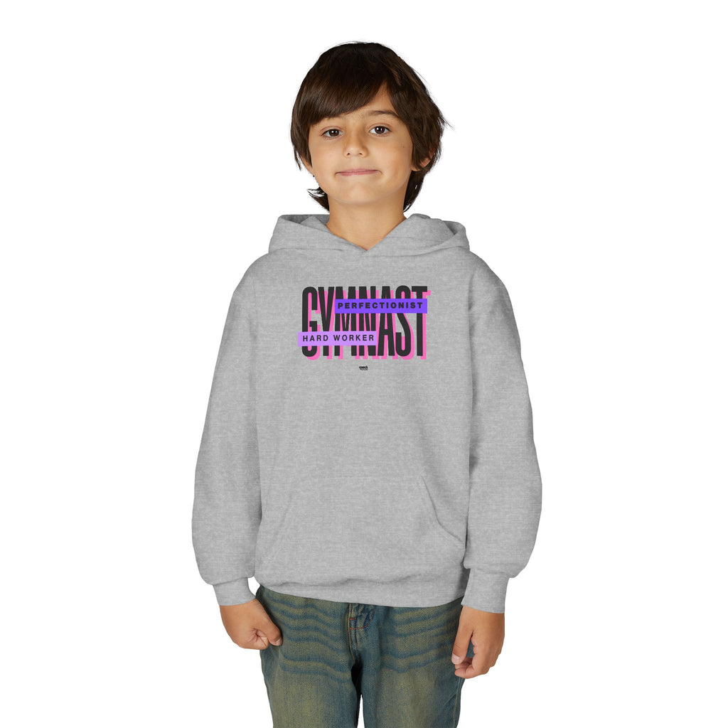 Gymnast Hard Worker Hoodie - Purple (Youth)