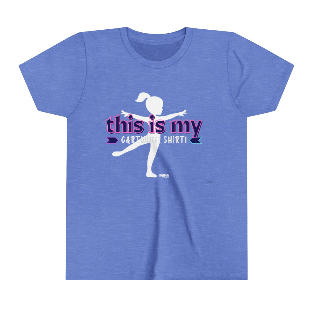 My Cartwheel Shirt-Navy/Pink (Youth Short Sleeve Tee)
