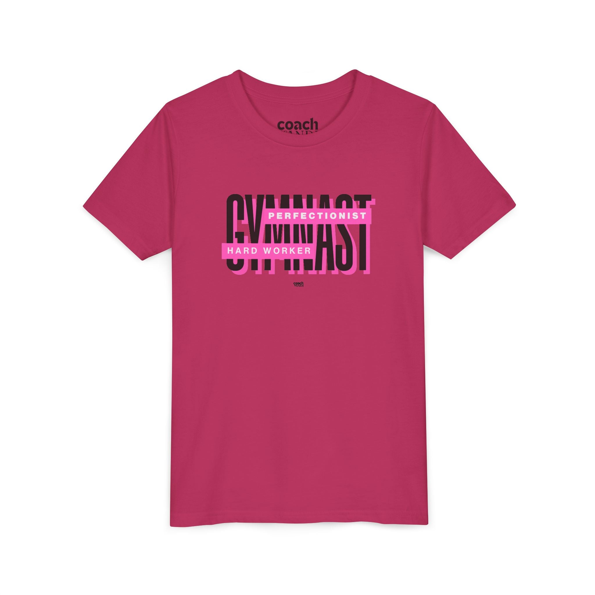 Gymnast Hard Worker Tshirt - Pink (Youth)