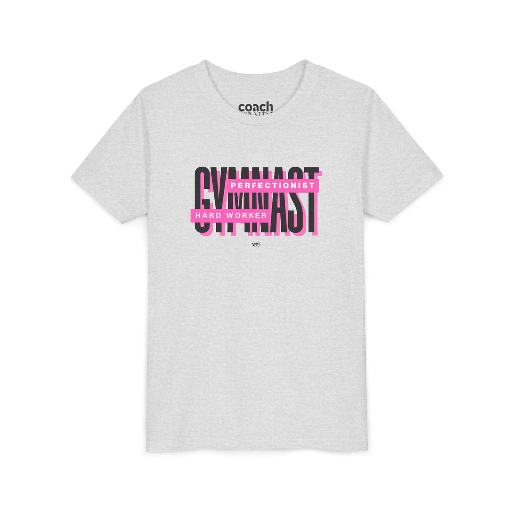 Gymnast Hard Worker Tshirt - Pink (Youth)