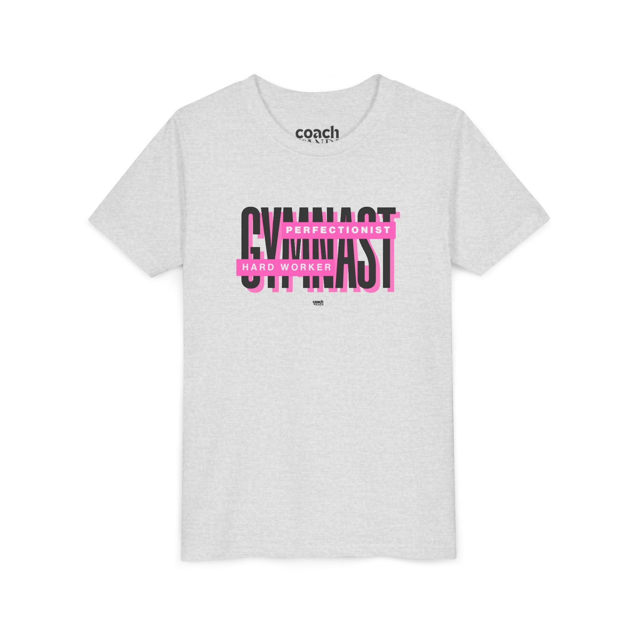 Gymnast Hard Worker Tshirt - Pink (Youth)