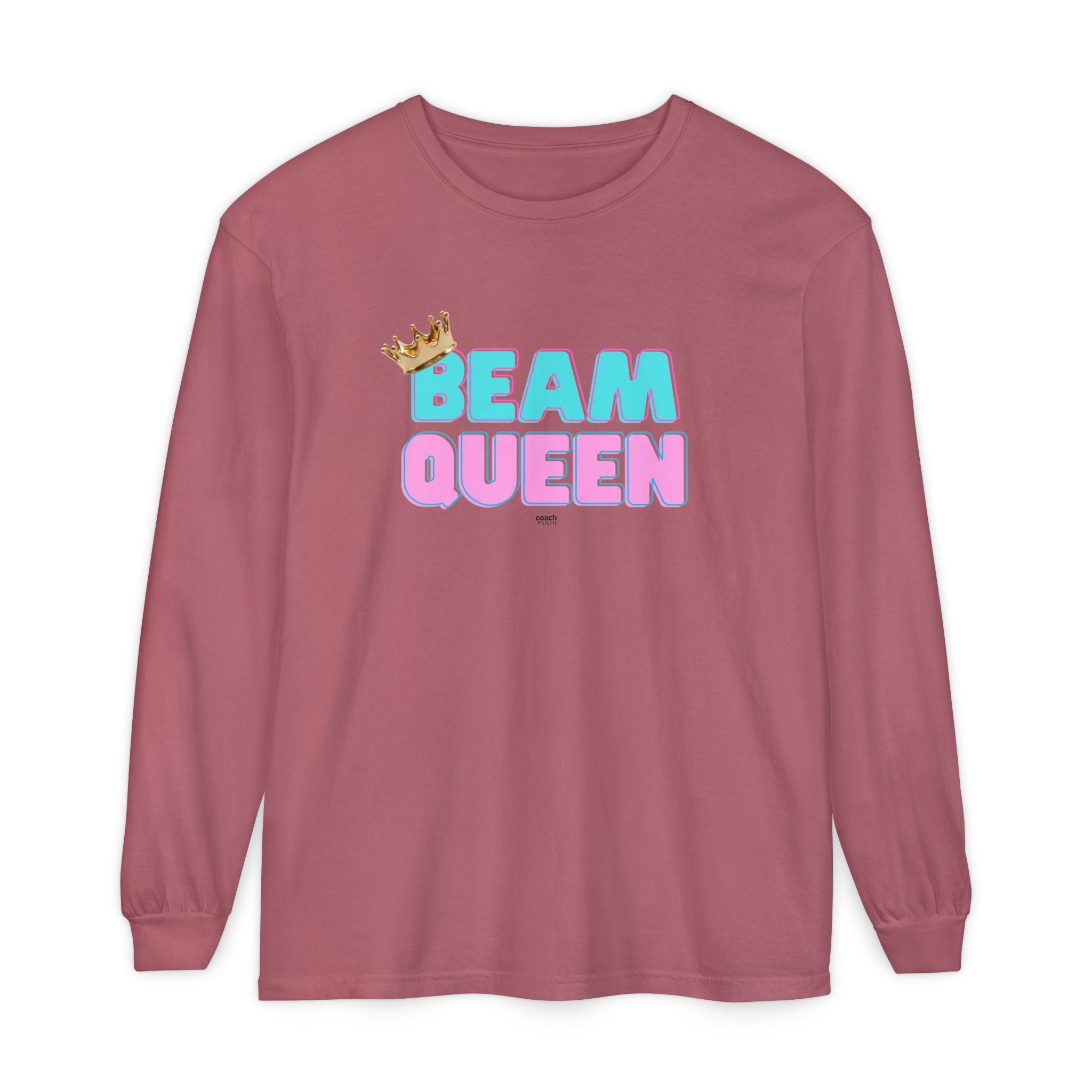 Beam Queen - Aqua/Pink (Adult Longsleeve Shirt)